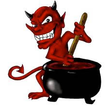 Image of a devil for a Shakespearean quote
