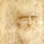 Leonardo as symbol of wisdom to illustrate a Shakespearean quote