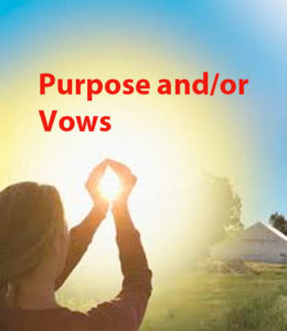 Image to represent purpose, commitment and vows