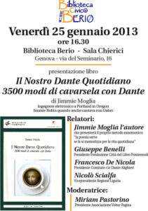 presentation brochure of the presentation in Genoa