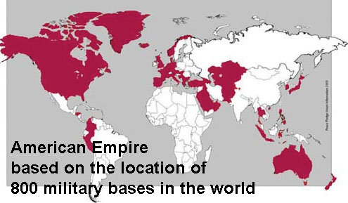 map of the american empire based on the numnber of military bases established worldwide
