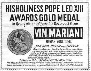 This very popular tonic drink was even endorsed by the Pope of the time