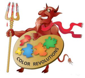 devil as a symbol of color revolutions