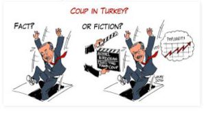 cartoon on Erdogan and coup in Turkey