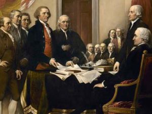 Painting and picture of the Founding Fathers, for the article "The Founding Fathers and Other Tales"